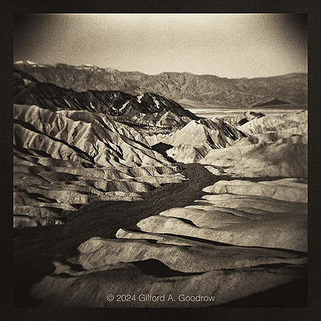 Zabriskie Point Badlands - Panamint Mountains