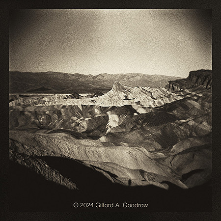 Zabriskie Point Badlands - Panamint Mountains