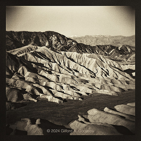 Zabriskie Point Badlands - Panamint Mountains
