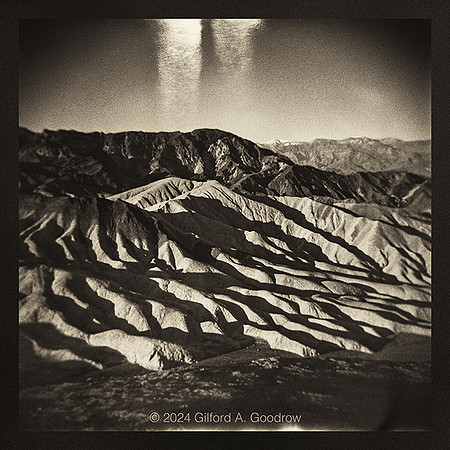 Zabriskie Point Badlands - Panamint Mountains