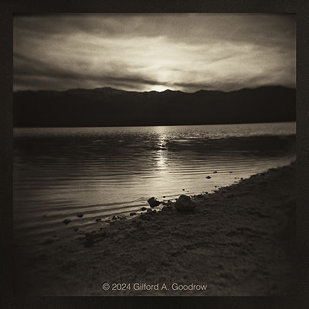 Sunset at Lake Manly - Flooded Salt Flats of Badwater Basin